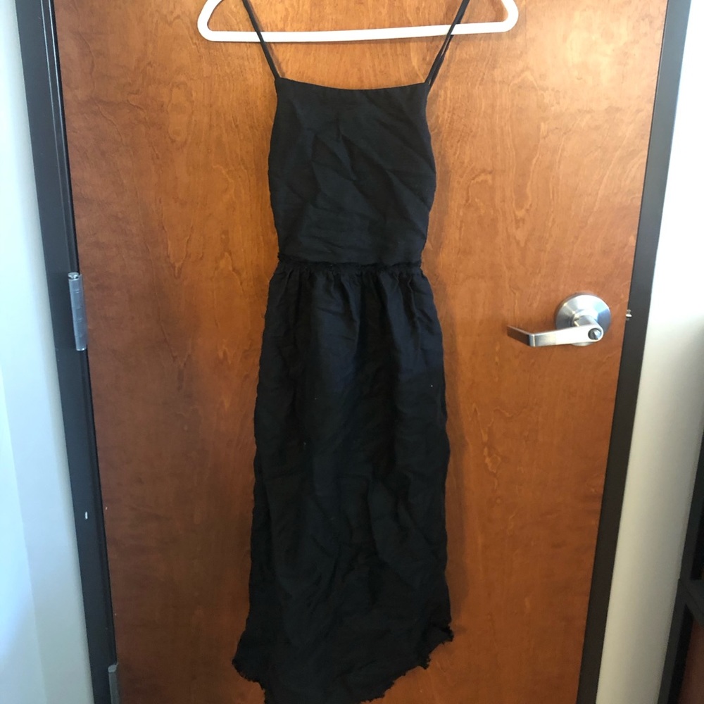 Aritzia Wilfred Black Linen dress